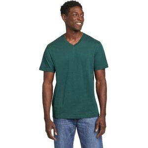 Kenneth Cole Awearness Mens V-Neck Short Sleeve T-Shirt XXL Slim Fit Green NEW